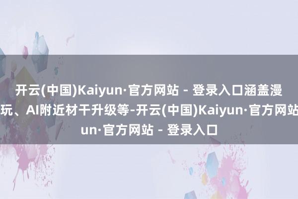开云(中国)Kaiyun·官方网站 - 登录入口涵盖漫剧短剧、潮玩、AI附近材干升级等-开云(中国)Kaiyun·官方网站 - 登录入口